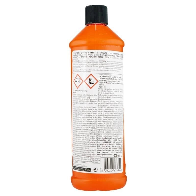 MISTER MUSCOLO DISGORGANTE IDRAULICO GEL 5 X 1 LT