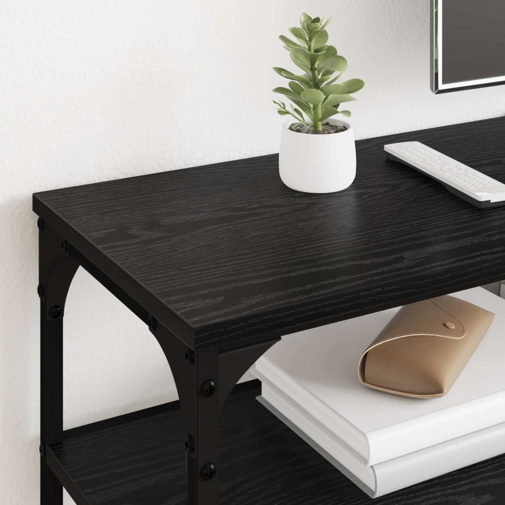 Mobile TV Rovere Nero 200 x 30 x 50 cm 881293