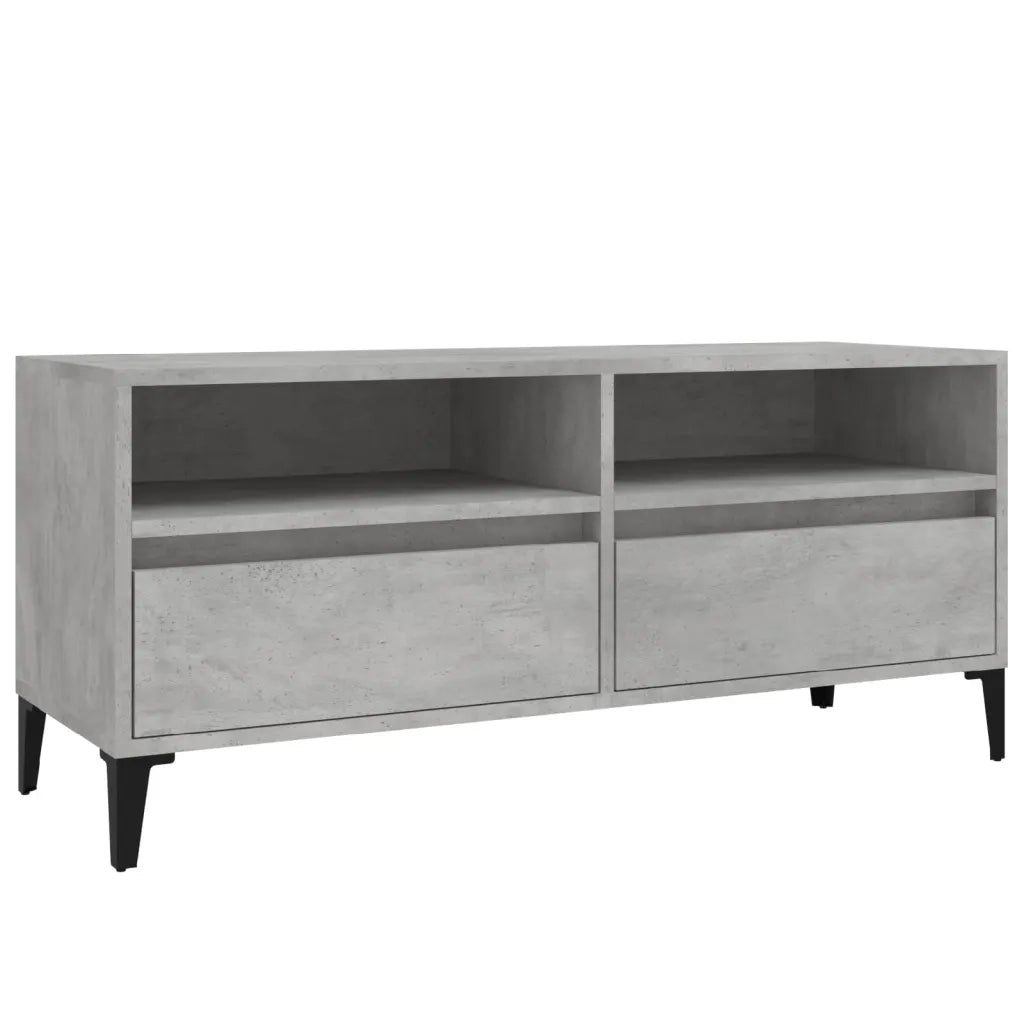 Mobile per TV Grigio Cemento 100x34,5x44,5 cm Legno Multistrato 831905