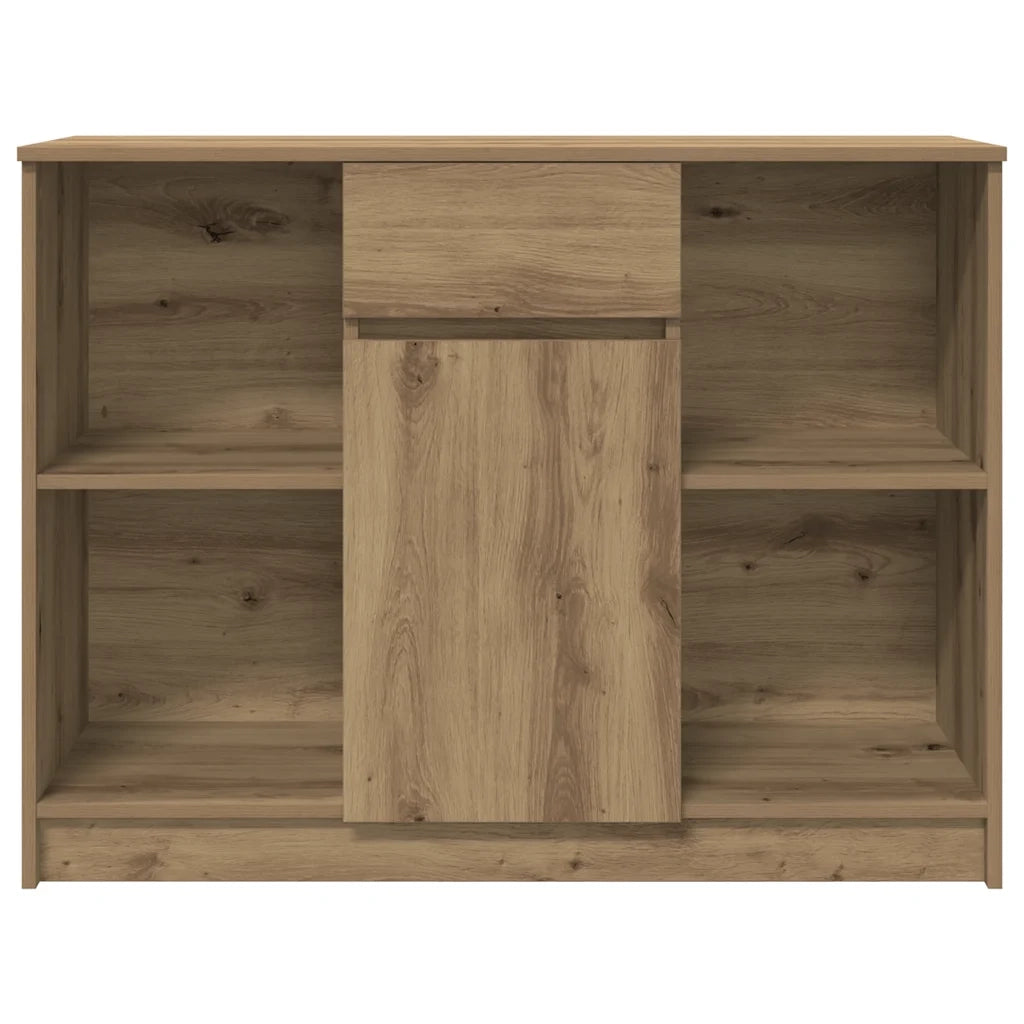 Credenza con Cassetto Rovere Artigianale 101x35x76cm Truciolato 861570