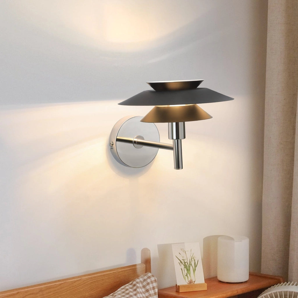 ZMH Lampada da parete nera per interni Design moderno G9 in metallo 25W