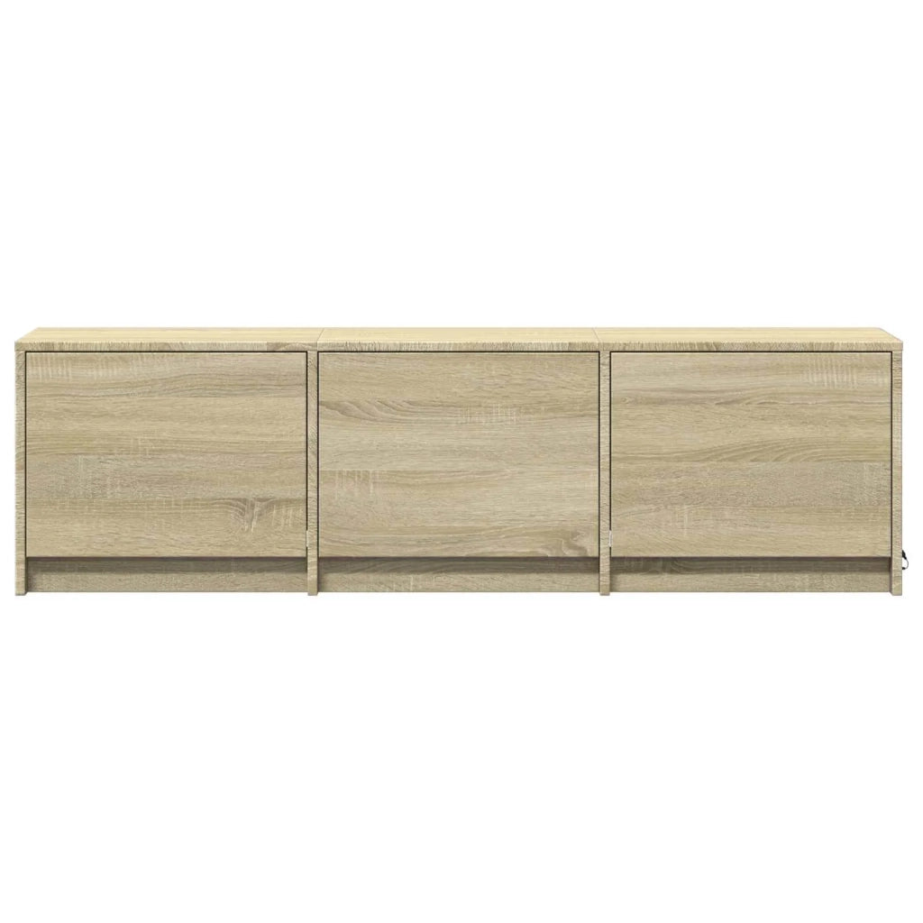 Mobile TV con LED con LED Rovere Sonoma 140 x 34 x 40 cm 3418712
