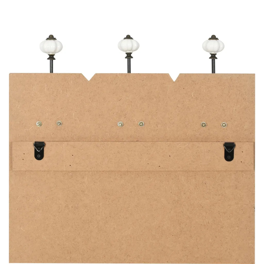 Appendiabiti da Parete con 6 Ganci THANK YOU 120x40 cm
