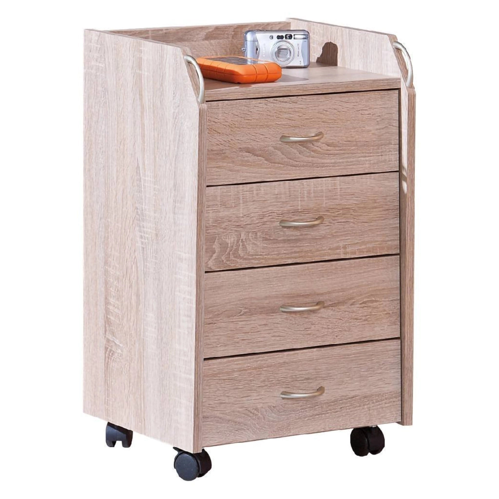 Manco, Cassettiera 4 Cassetti, 40x36x65h cm Beige