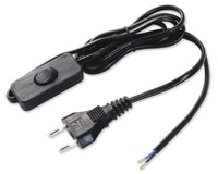 cavo ml.1,5 2x0,75 con interruttore nero cod:ferx.598