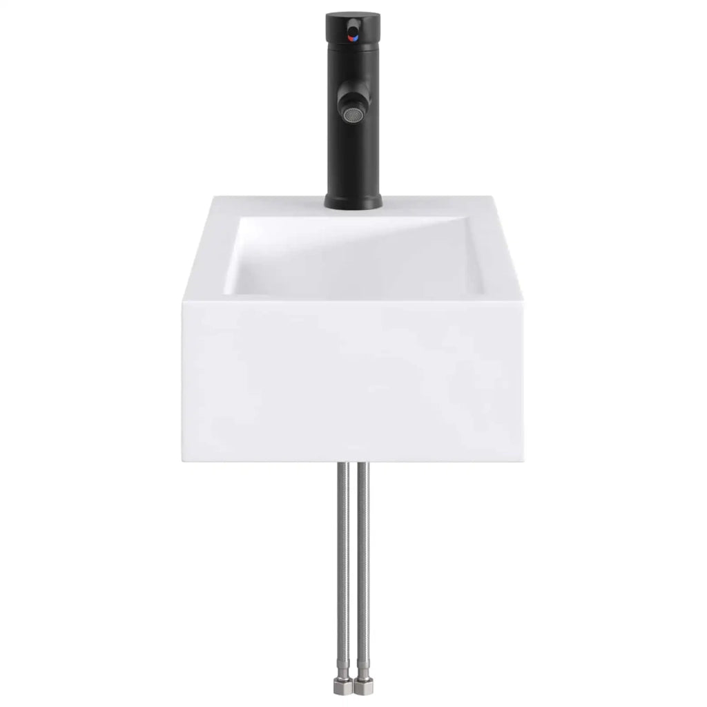 Lavabo da bagno Nero Opaco 45,5 x 25,5 x 13 cm Metallo CFW3817943