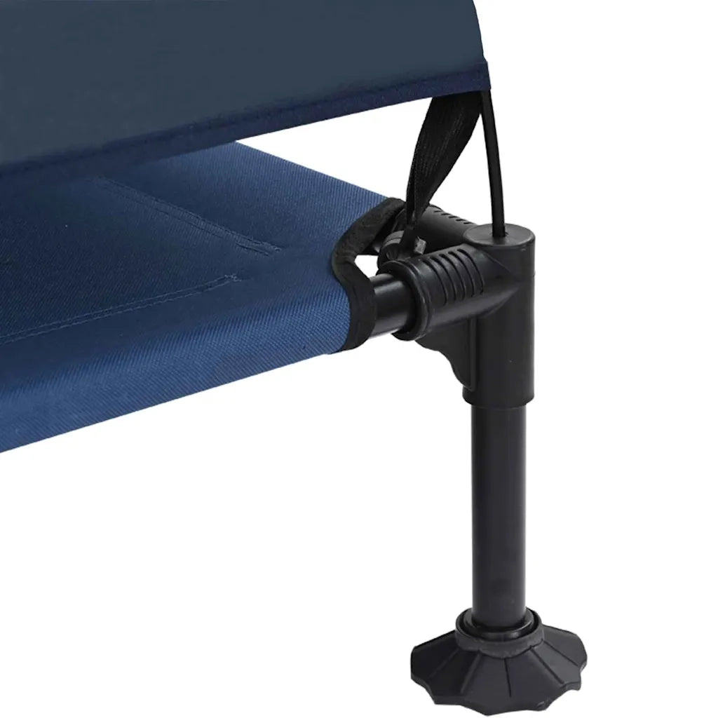 vidaXL Letto per Cani Elevato Blu marino 127 x 81 x 108 cm