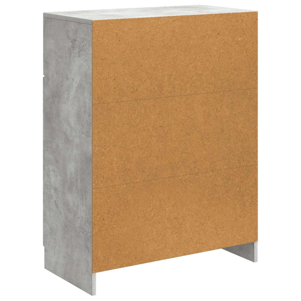 Credenza Grigio Cemento 66 x 34,5 x 87 cm Legno ingegnerizzato 895788