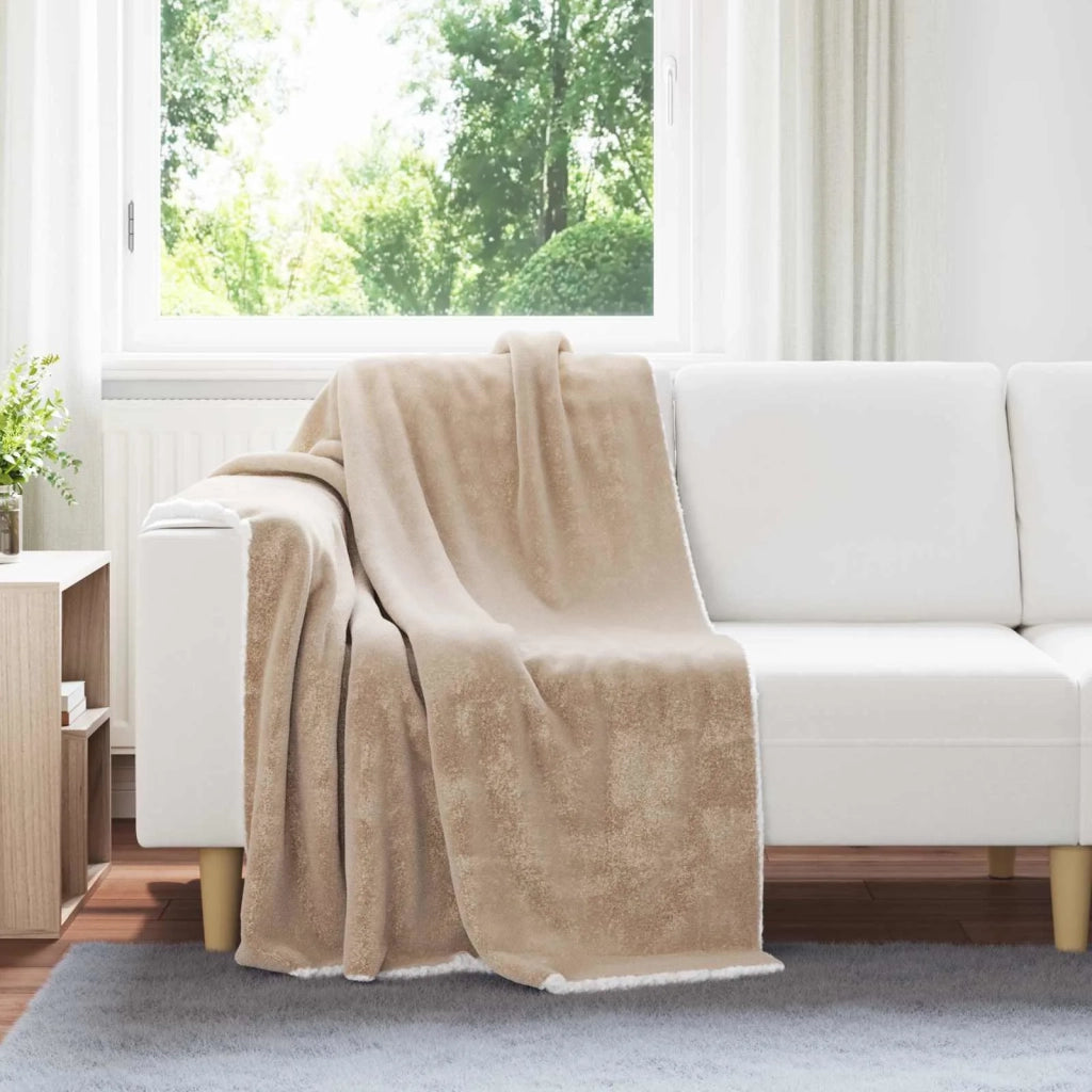 Coperta Cammello 130 x 150 cm Panno 42016977
