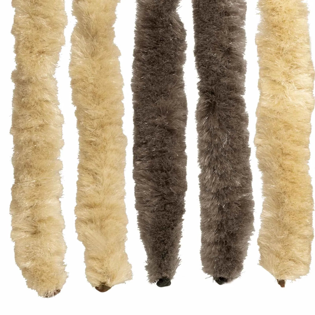 Tenda per insetti in chenille Marrone scuro e beige 42034434
