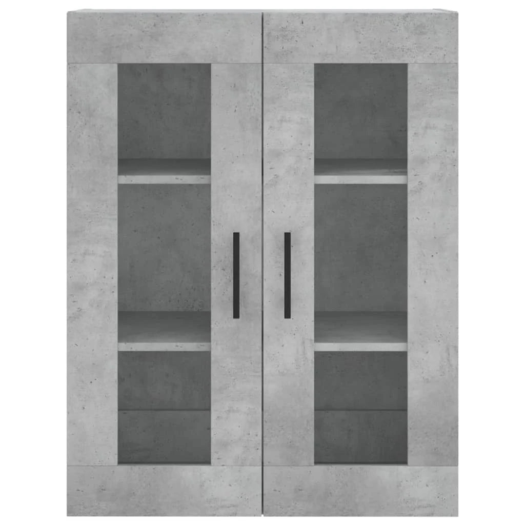 Credenza cassettiera mobile contenitore organizer cucina soggiorno salotto alto 695 x 34 x 180 cm legno ingegnerizzato grigio 02_0034626
