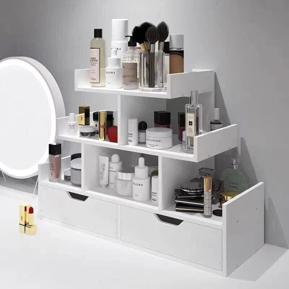 Trade Shop - Contenitore Box Espositore Per Trucco Organizer Porta Cosmetici Make Up Rossetto Cassetti -