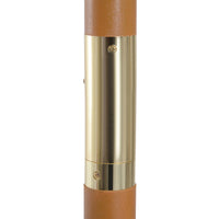 Ombrellone da Giardino in Bambù Ø3x2.5m con Doppio Tetto Rosso