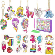 Set di Pittura a Diamanti per Bambini - Assemblaggio 5D a Doppia Faccia - Chiave da Parete - 8 Pezzi di Adesivi - 15 Pezzi di Gatto Marittimo - Con Scatola Regalo - Per Natale