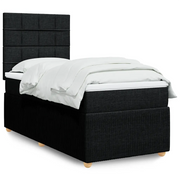 Giroletto a Molle con Materasso Nero 80x200 cm inTessuto 3294185