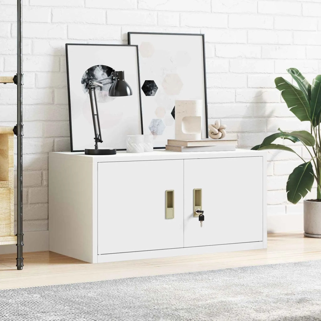 Armadio Bianco 80 x 40 x 40 cm Acciaio 891675