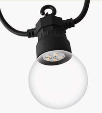 Prolunga catena plastica 5m 10 lampadine bianco caldo