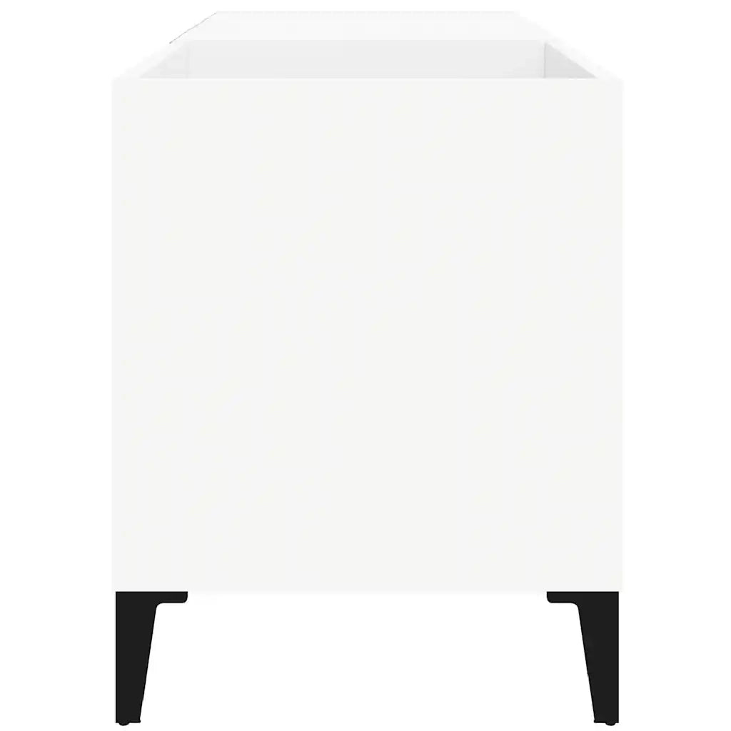 Mobile Porta Dischi Bianco 84,5x38x48 cm in Legno Multistrato 831949