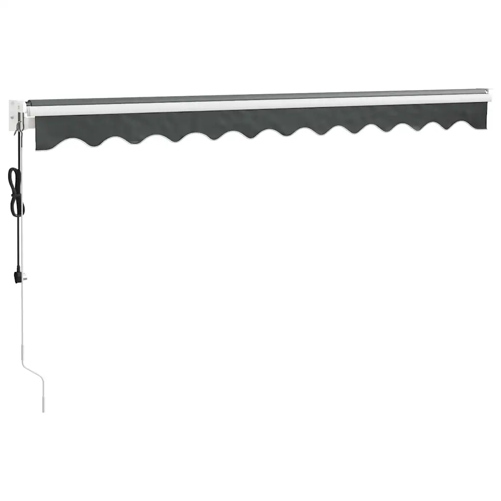 Tenda retrattile Antracite con Struttura Bianca 3 x 2,5 m 3154486