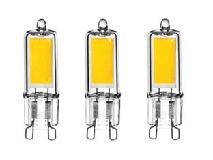 LAMPADA LED BISPINA G9 SET 3 PEZZI- 2W - G9 - 2700  °K CALDA - 200 LUMEn240  ° - 5 pezzi DURACELL LIGHTING