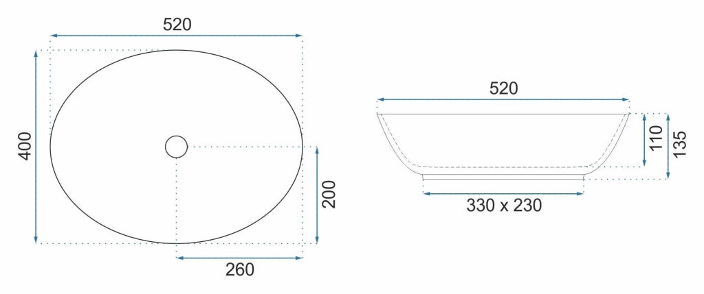 Lavabo Da Appoggio Rea Margot White/gold
