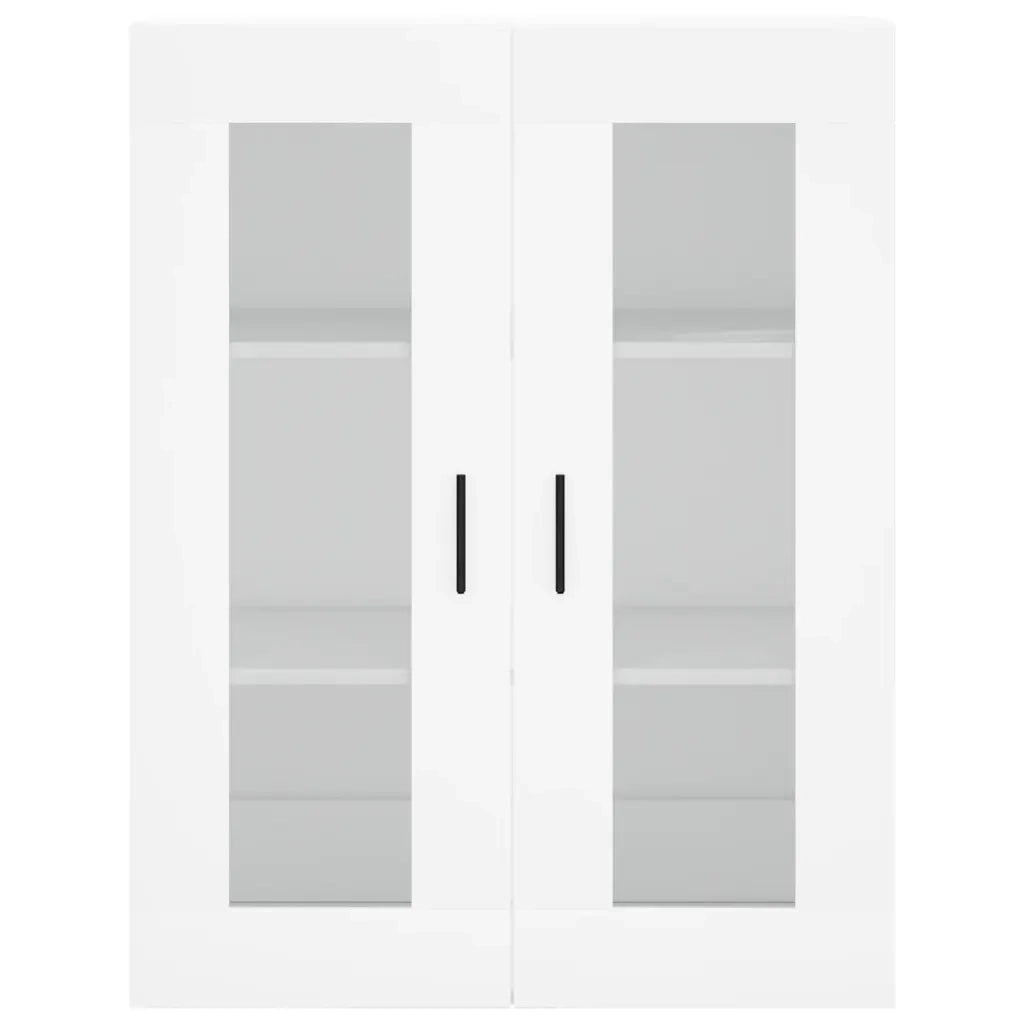 Credenza-Buffet-Armadio da cucina Bianca 69,5x34x180 cm in Legno Multistrato 501064