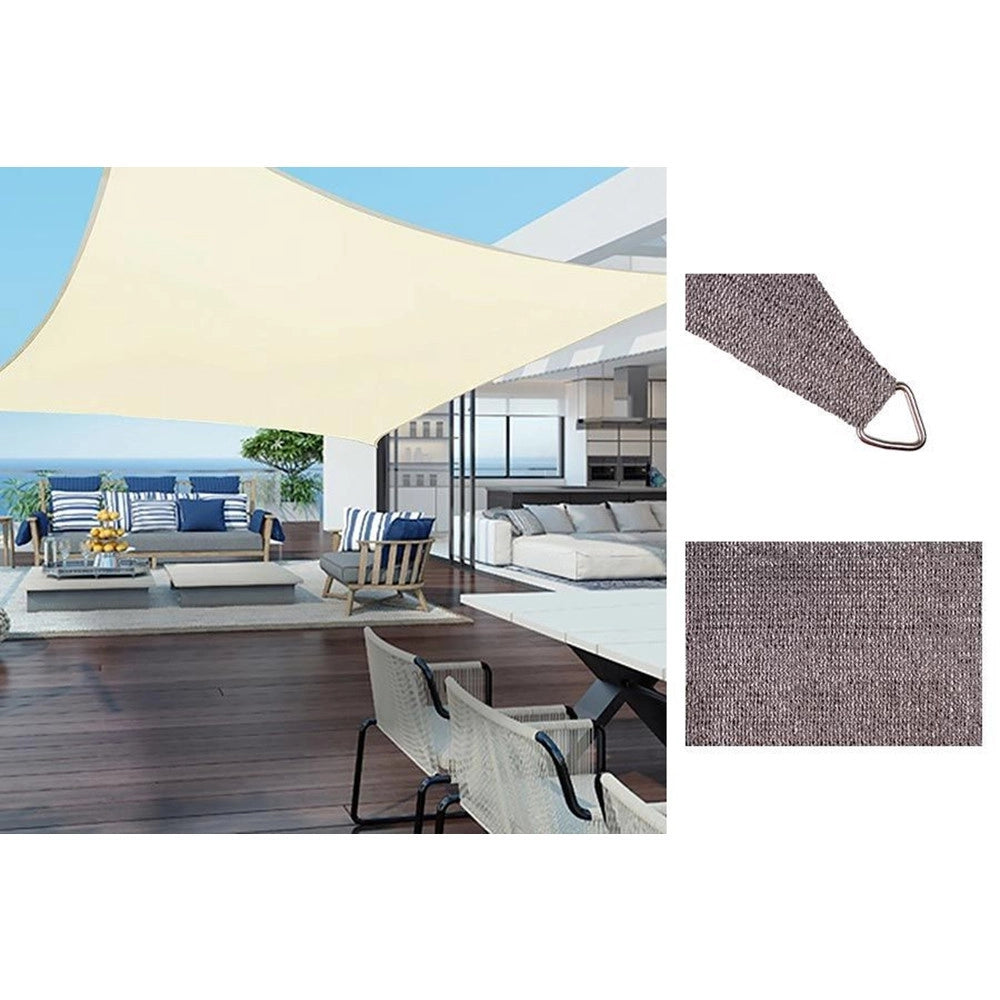 Trade Shop - Tenda Vela Ombreggiante Parasole Da Esterno Terrazze Giardino Patio Quadrata 5 X 5 Mt -