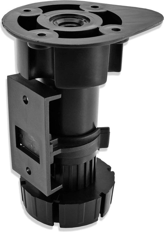 20 Steli per Mobili - Pedana Cucina Regolabile - Piastra in Plastica 100mm a 160mm