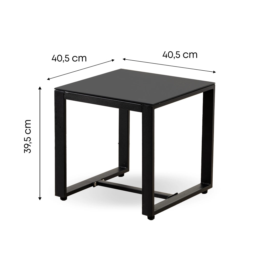 Salottino Da Esterno Set Bistrot Poltrone E Tavolino Elegante Telaio In Acciaio Tavolo Salotto Con Piano In Vetro Temperato Con 2 Sedie Con Comodi Cuscini Terrazzo Balcone Giardino Rivestimento Rattan