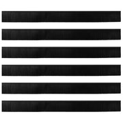 Spazzole per porte autoadesive 6 pz Nero 100 cm CFW9053285