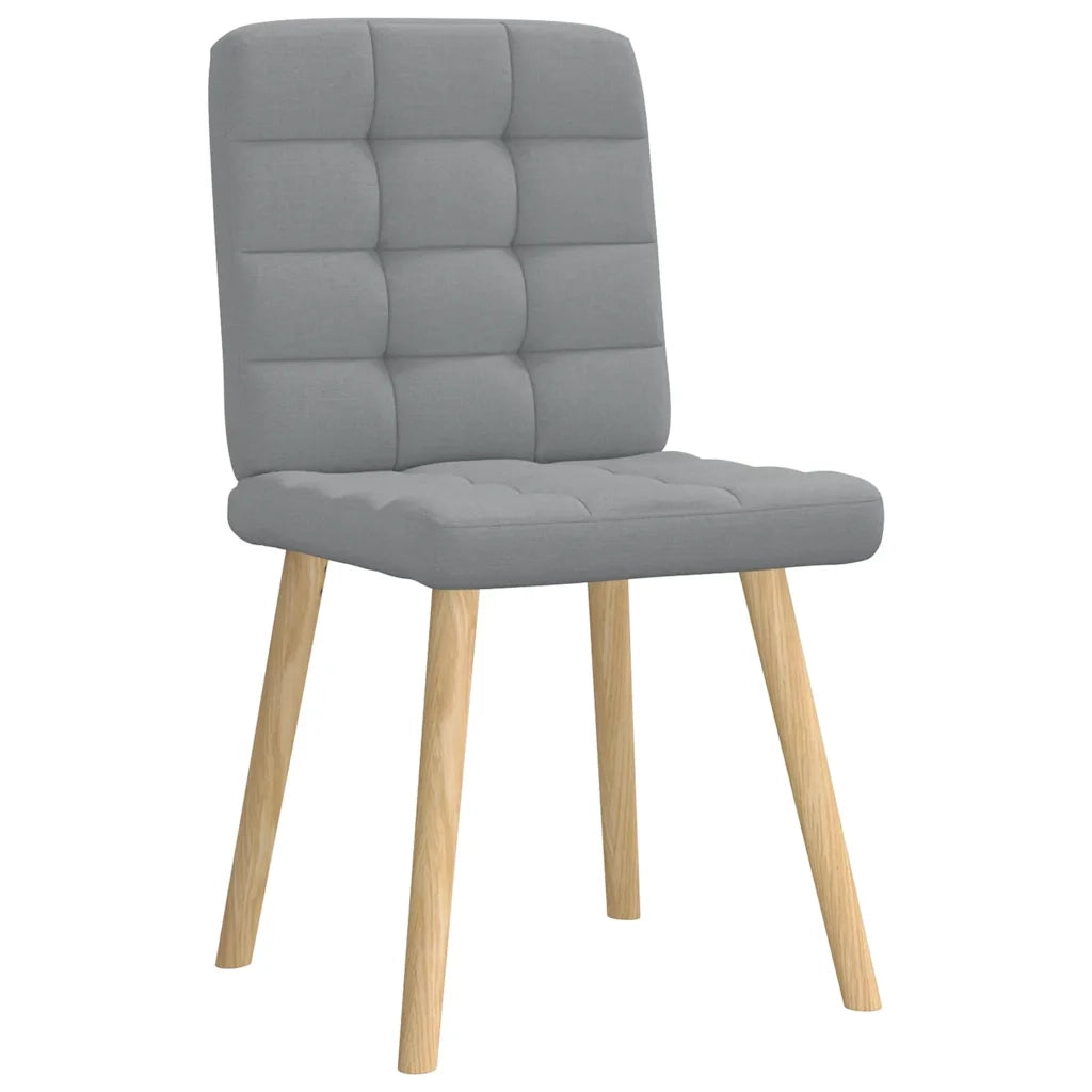 Sedie da Pranzo 2 pz Grigio Chiaro in Tessuto 4101091