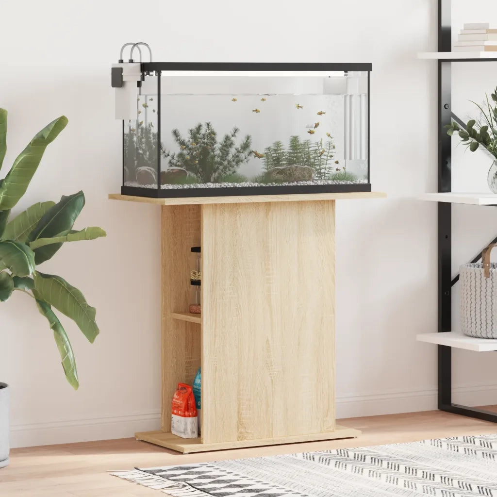Supporto per Acquario 75x36x72,5 cm Multistrato Rovere Sonoma
