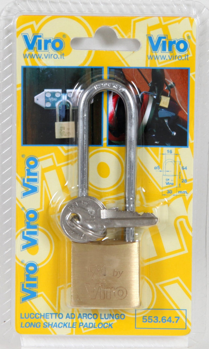 viro bl art.555.49.7 lucchetto arco lungo mm.50 cod:ferx.59848