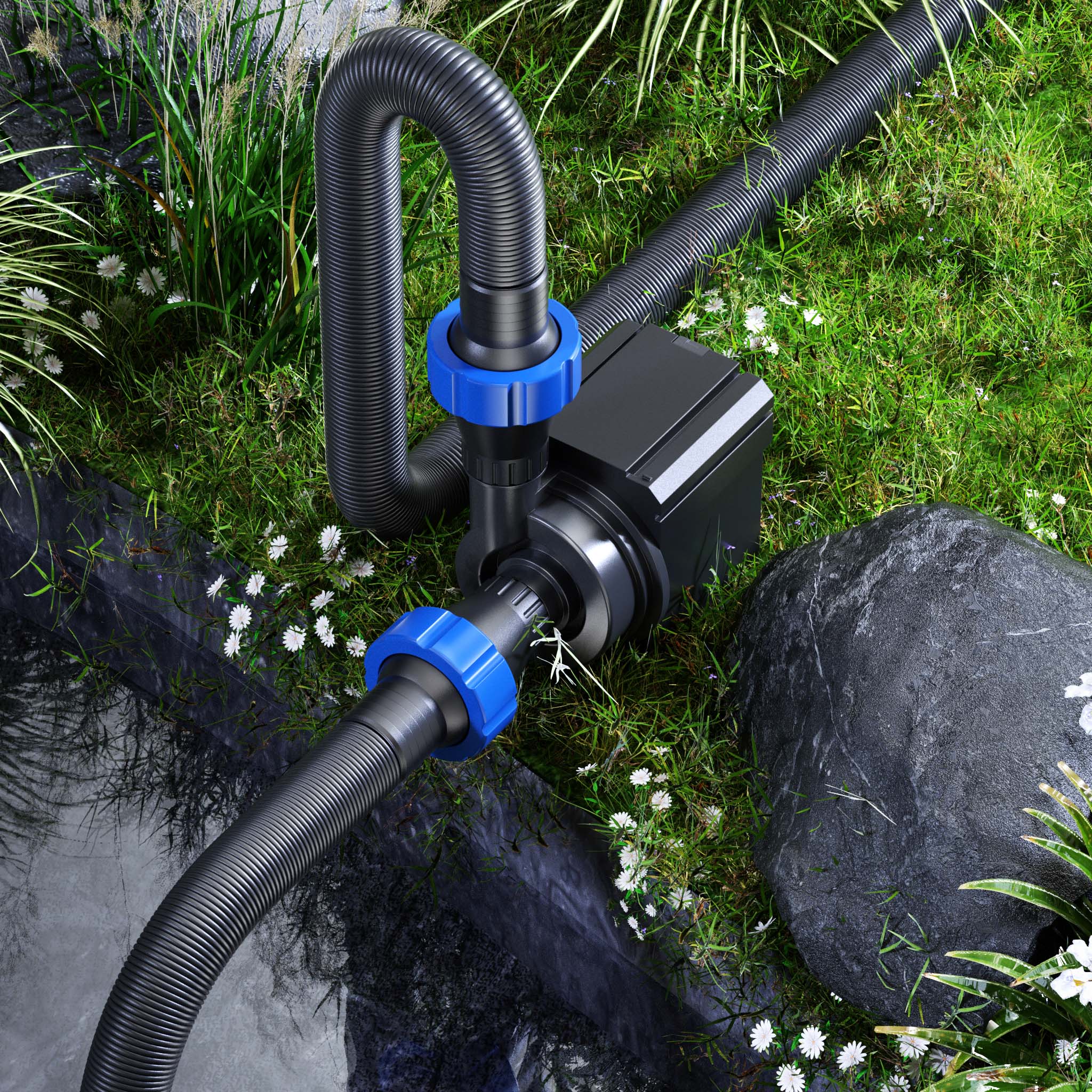 CTM-5000 Pompa da laghetto 5000l/h 30W per circolazione filtrazione acqua