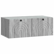 Mobile Porta TV da Muro Grigio Sonoma 78,5 x 41 x 30 cm