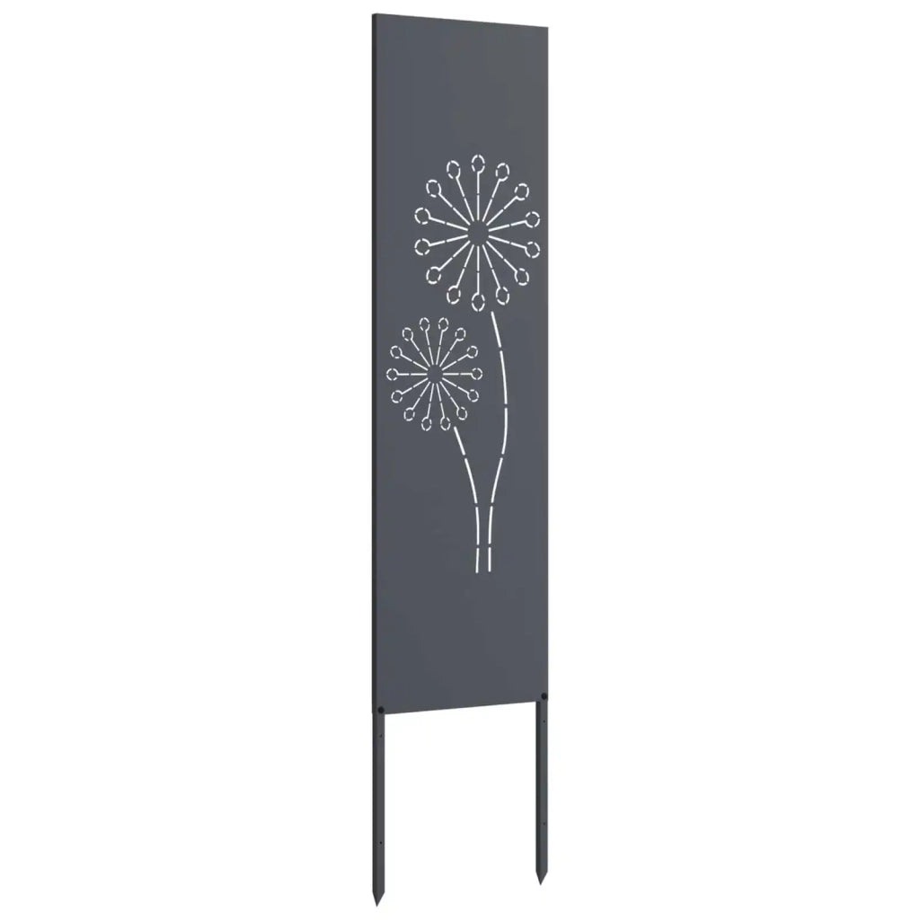 Schermo per privacy in giardino Traforo Antracite 32 x 140 cm 876233