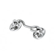 GANCIO FERMAPORTE INOX MM.75 AISI 316 DOORSTOP HOOK MM.119