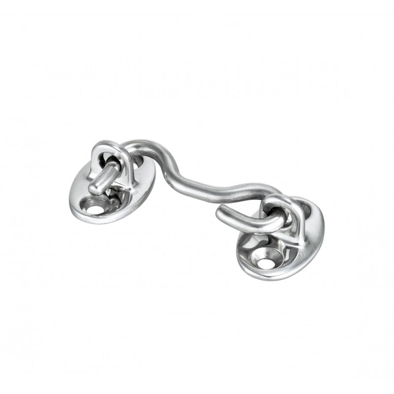 GANCIO FERMAPORTE INOX MM.75 AISI 316 DOORSTOP HOOK MM.119
