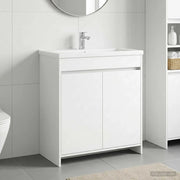 Mobiletto da Bagno Sotto Lavabo Bianco 78,5 x 37,5 x 81 cm 890784