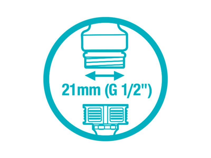 Presa rubinetto 21 mm ad innesto rapido GARDENA