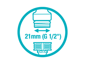 Presa rubinetto 21 mm ad innesto rapido GARDENA