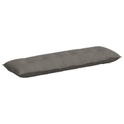 Cuscino per Schiena | Cuscino dorsale Grigio chiaro 160 x 50 cm Tessuto in Cords