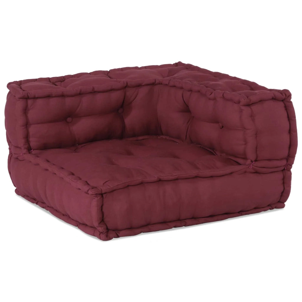 Divano modulare 3 pcs Bordeaux Tessuto 3315072