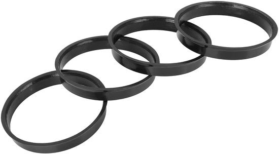 Ringen centrali in plastica - 4 pezzi - 67,1 mm - 65,1 mm - Dampening di vibrazione - Forma perfetta di adattamento - Anelli del cerchione