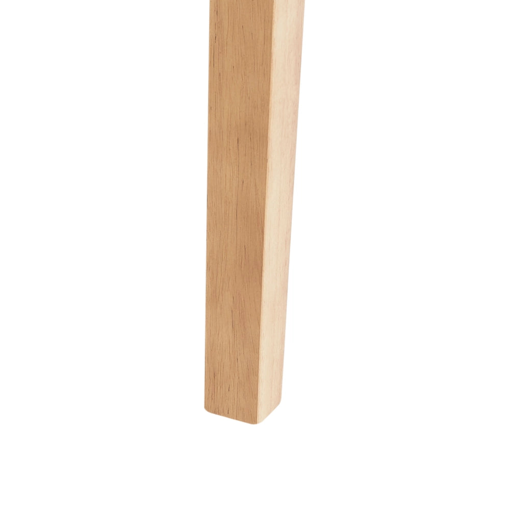 Set di 2 Sedie da Pranzo in Tessuto Grigio Gambe in Legno Moderne