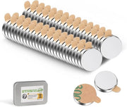 Magneti Neodymium Autoadesivi - Ideali per Ufficio e Cucina - 52 Pezzi - 10x2mm