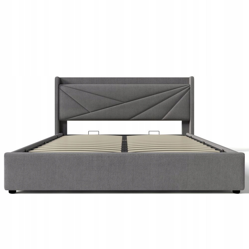Letto a castello per bambini - Xylo - 140x200 cm - Grigio - Pino