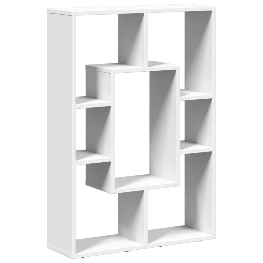 Libreria Bianca 63x20x90 cm in Legno Massello 858138