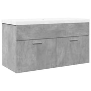 Mobiletto da bagno a parete con vano contenitore 90 x 38,5 x 46 cm legno composito grigio cemento 02_0055753