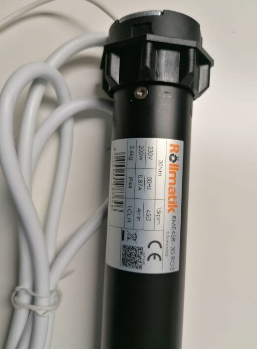 Motore per tapparelle con telecomando 30 Nm - 60Kg (3 finecorsa elettronici)